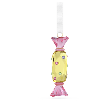 swarovski holiday cheers dulcis candy ornament  yellow
