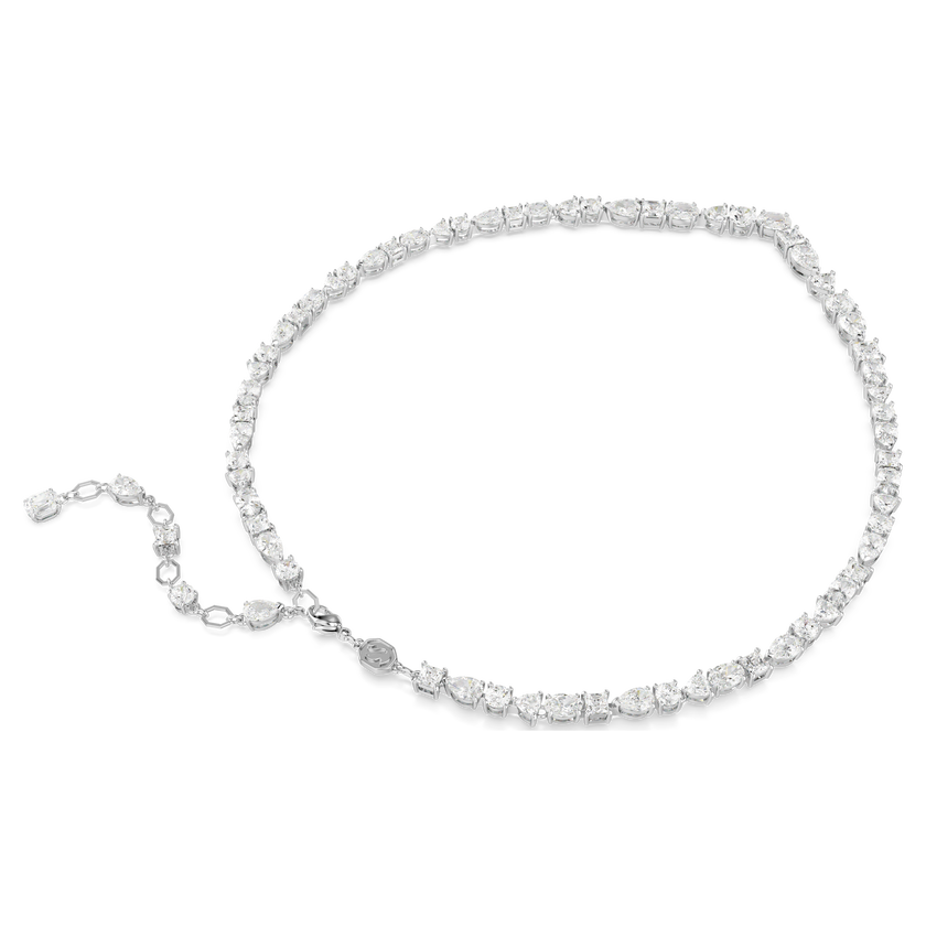 swarovski mesmera set  mixed cuts  white  rhodium plated