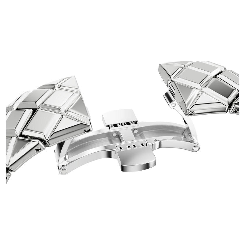 swarovski curiosa bangle watch  crystal bracelet  silver tone  stainless steel