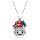 swarovski alice in wonderland pendant mushroom red rhodium plated