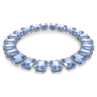 swarovski millenia necklace octagon cut crystals blue rhodium plated