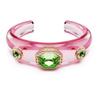 swarovski dulcis cuff mixed cuts multicolored gold tone plated