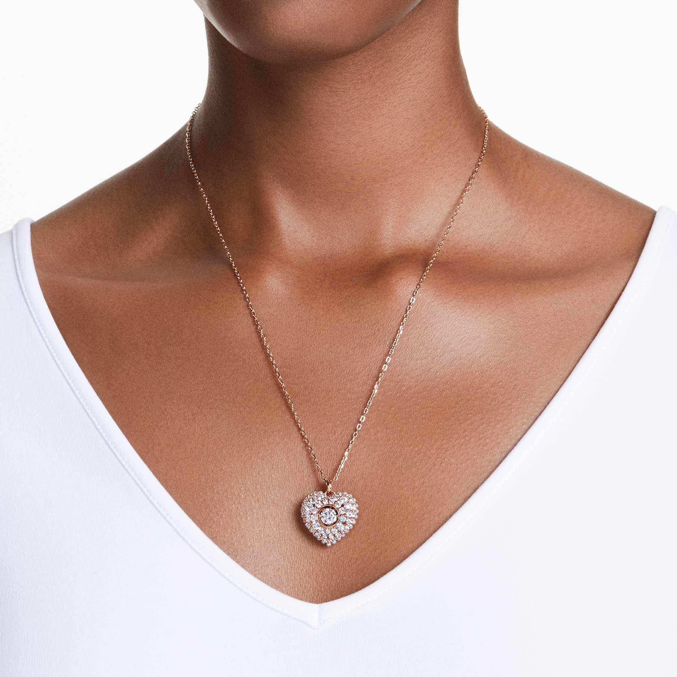 Swarovski rose gold locket hot sale