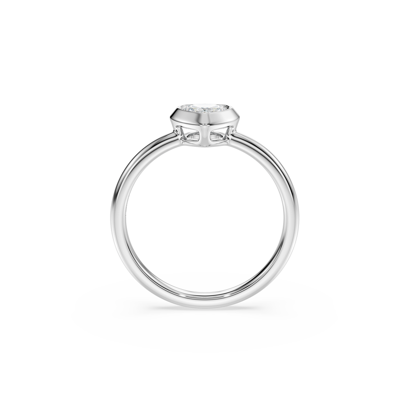 swarovski eternity solitaire ring  lab grown diamonds 0 5 ct tw  heart shape  sterling silver
