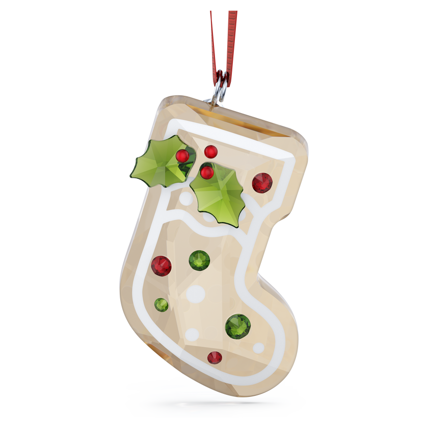 swarovski holiday cheers gingerbread stocking ornament