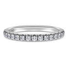 swarovski eternity band ring  lab grown diamonds 0 4 ct tw  round shape  18k white gold