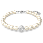 swarovski remix collection strand  white  rhodium plated