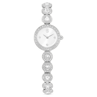 swarovski una angelic watch  crystal bracelet  silver tone  stainless steel