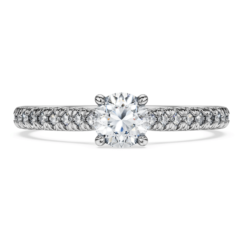 swarovski eternity solitaire ring  laboratory grown diamonds 0 7 ct tw  18k white gold