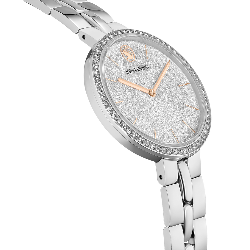 swarovski cosmopolitan watch  swiss made  metal bracelet  silver tone  stainless steel
