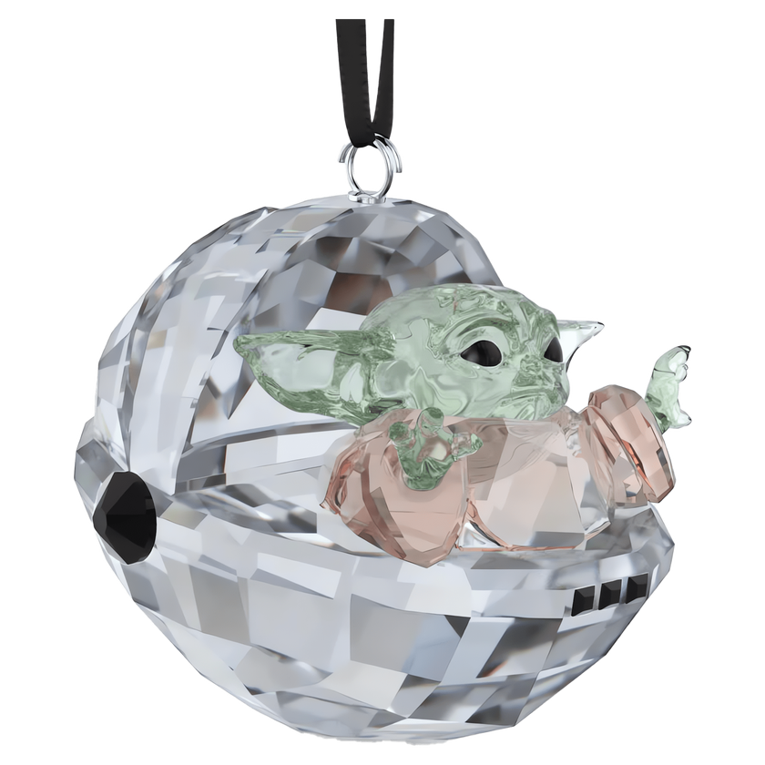 swarovski star wars the mandalorian grogu ornament