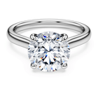 swarovski eternity solitaire ring  laboratory grown diamonds 3 ct tw  round cut  18k white gold
