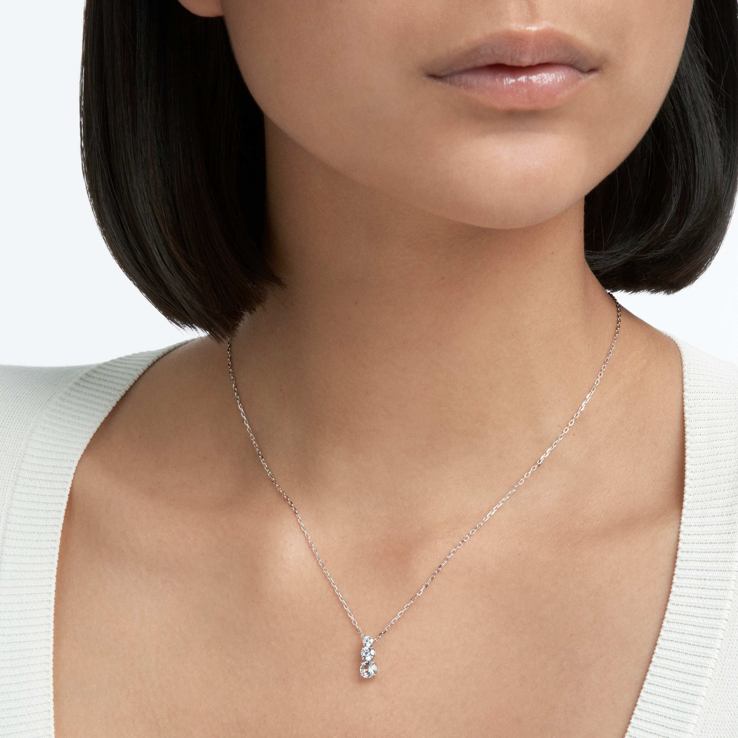 Buy Swarovski Stilla Attract pendant, Round cut, White