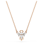swarovski magic necklace  angel  white  rose gold tone plated