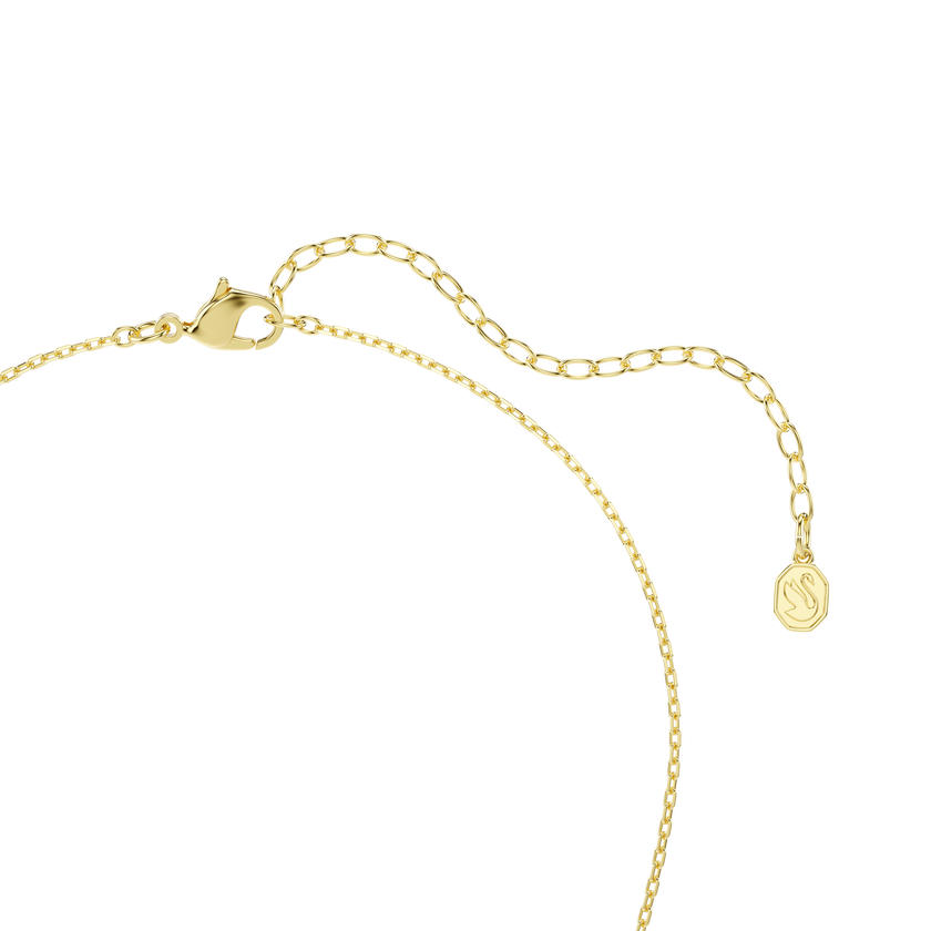 swarovski hyperbola necklace  heart cut  pav   infinity  white  gold tone plated
