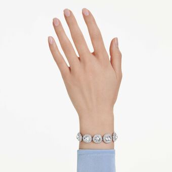 swarovski una angelic bracelet  white  rhodium plated