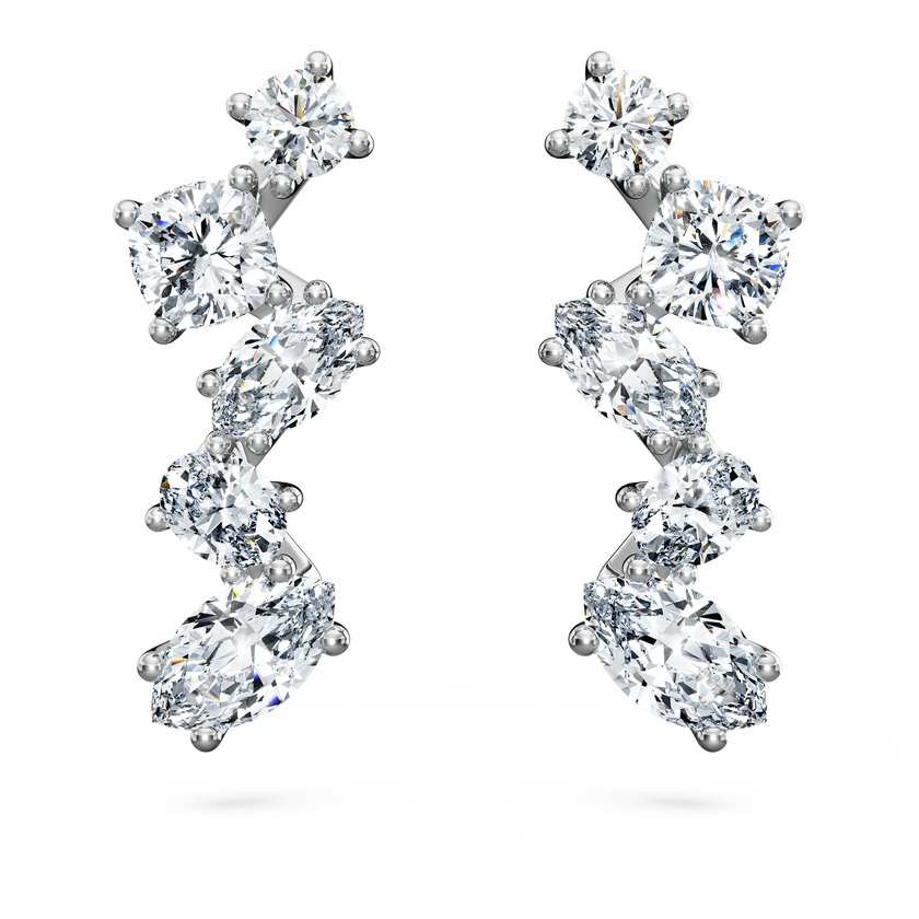 swarovski galaxy ear cuffs  laboratory grown diamonds 1 25 ct tw  18k white gold