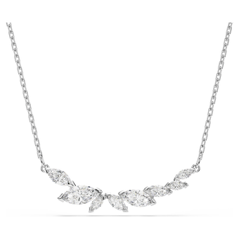 swarovski mesmera necklace  marquise cut  white  rhodium plated