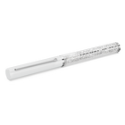 swarovski crystalline ballpoint pen  white lacquered  chrome plated