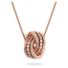 swarovski further pendant white rose gold plating