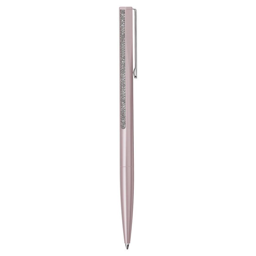 swarovski crystal shimmer ballpoint pen  pink lacquered  rose gold tone finish