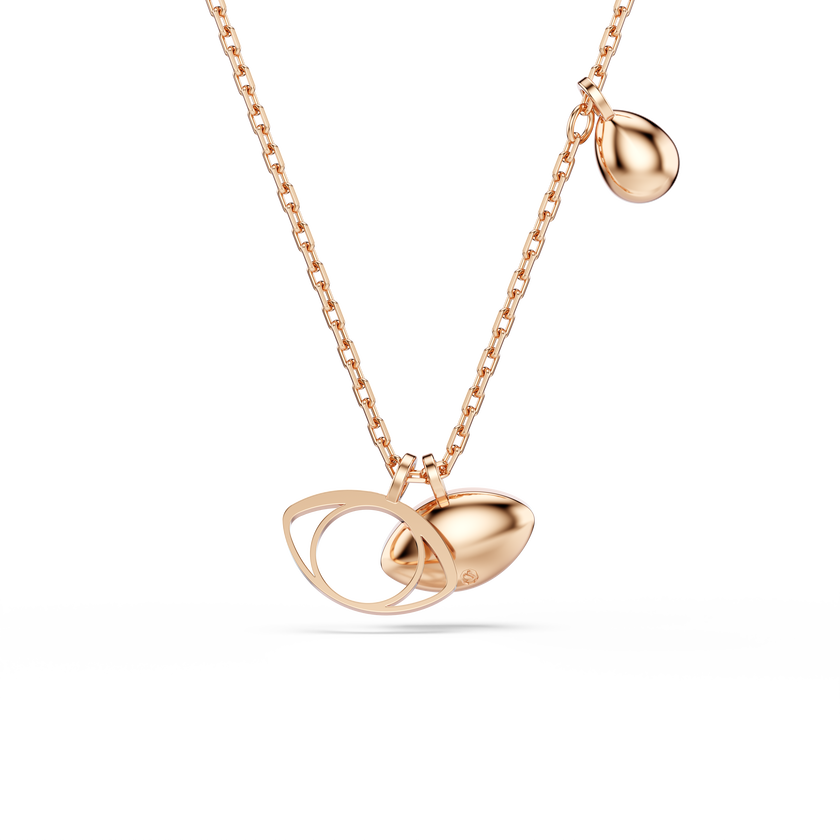 swarovski symbolica pendant  eye  multicolored  rose gold tone plated