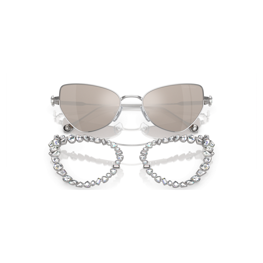 swarovski sunglasses  statement  cat eye shape  sk7011el  white