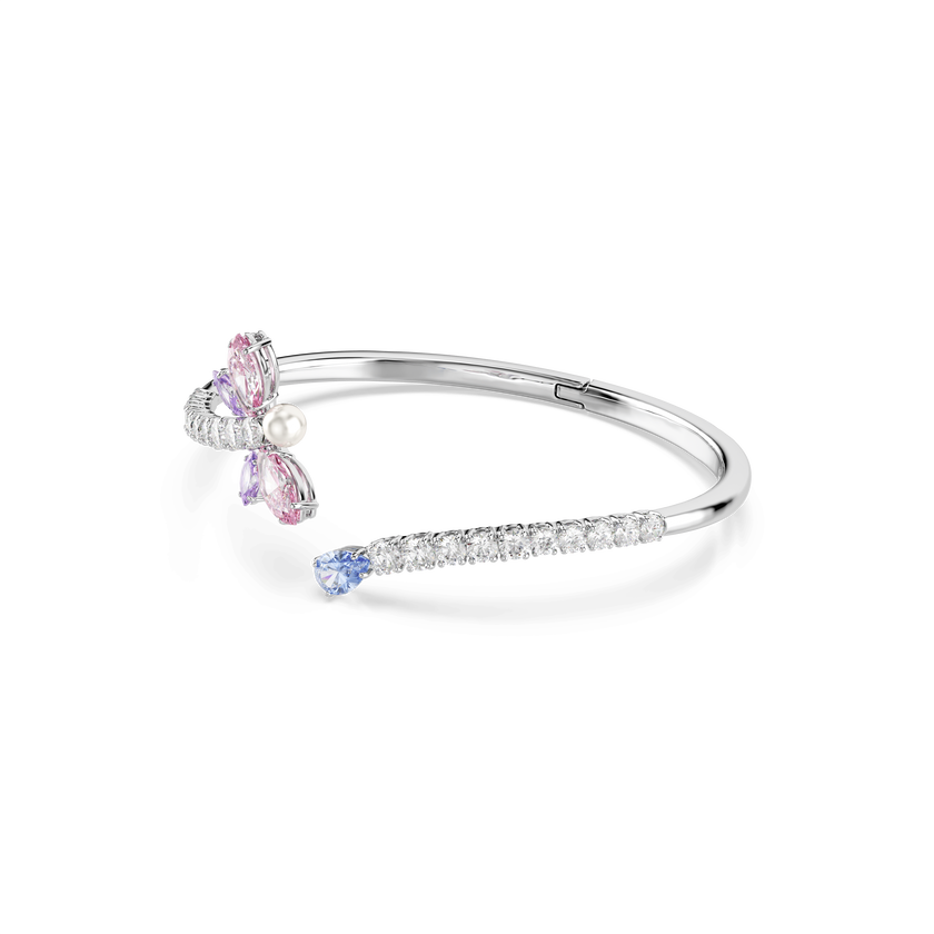 ariana grande x swarovski bangle  mixed cuts  dragonfly  multicolored  rhodium plated