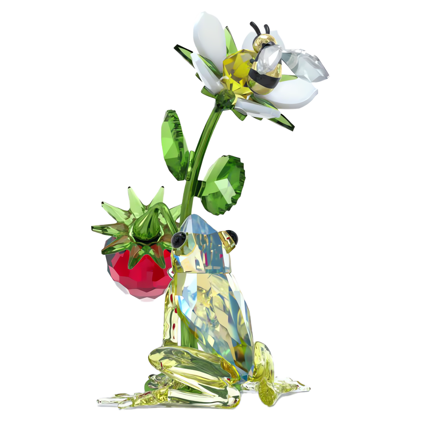 swarovski idyllia frog  bee and strawberry