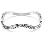 swarovski sublima bangle  round cut  white  rhodium plated