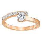 swarovski fresh ring  white  rose gold plating