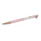 swarovski crystalline ballpoint pen  teddy  pink  pink lacquered  rose gold tone plated