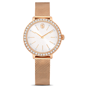 swarovski certa watch  metal bracelet  rose gold tone  rose gold tone finish