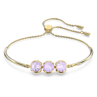 Orbita bracelet, Round cut, Multicolored, Gold-tone plated