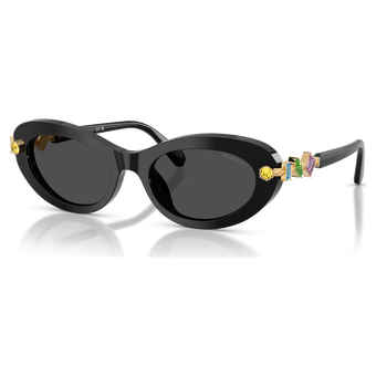 swarovski sunglasses  pillow shape  black