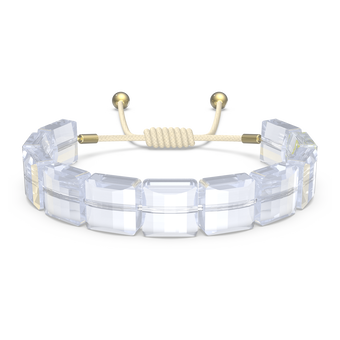 swarovski letra bracelet  star  white  gold tone plated