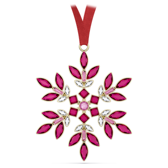 swarovski gema holiday ornament red