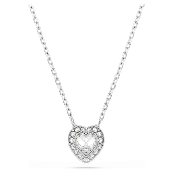 ariana grande x swarovski pendant mixed cuts heart white rhodium plated