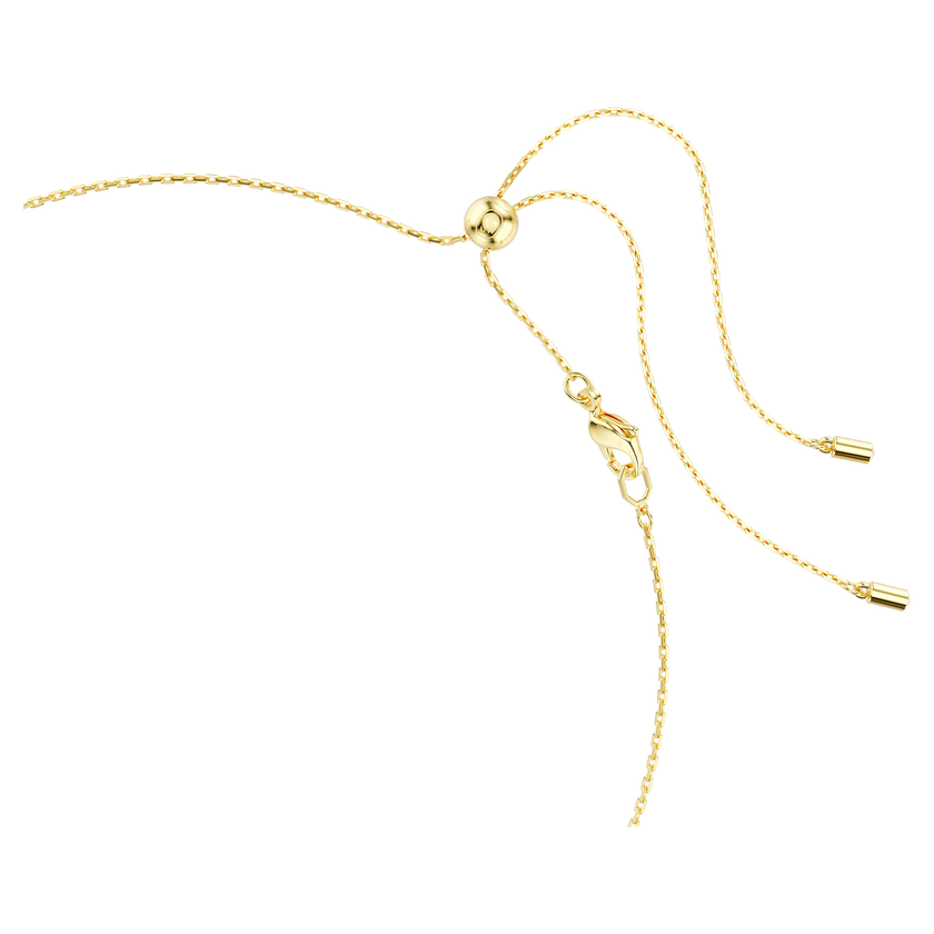 swarovski imber necklace  mixed cuts  white  gold tone plated