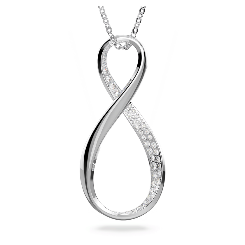 swarovski exist pendant  infinity  white  rhodium plated