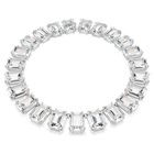 swarovski millenia tennis necklace octagon cut white rhodium plated