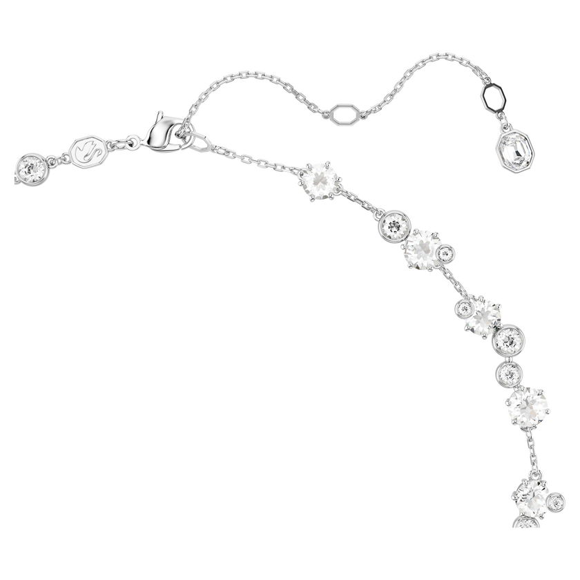 swarovski constella set  mixed cuts  white  rhodium plated