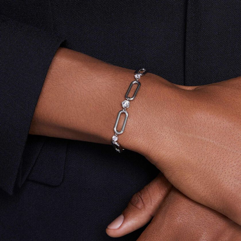 swarovski constella bracelet  white  rhodium plated