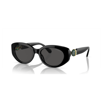 swarovski sunglasses  cat eye shape  sk6002  black