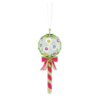 swarovski holiday cheers dulcis lollipop ornament  green
