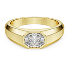 swarovski octagon band ring  lab grown diamonds 1 0 ct tw  octagon shape  18k yellow gold