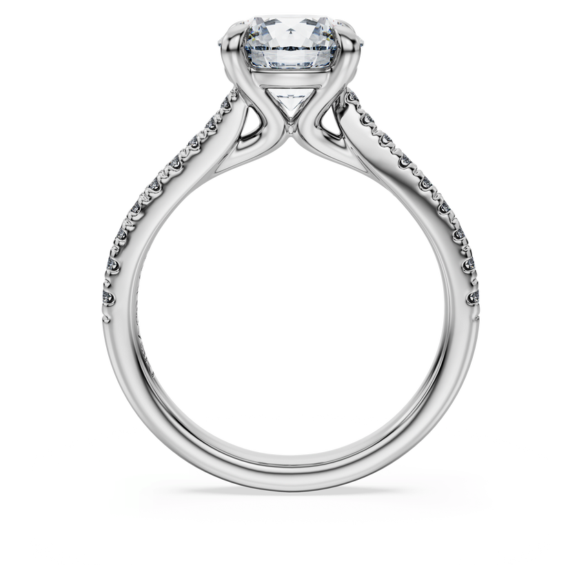 swarovski eternity solitaire ring  laboratory grown diamonds 2 25 ct tw  round cut  18k white gold