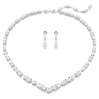 swarovski mesmera set mixed cuts white rhodium plated