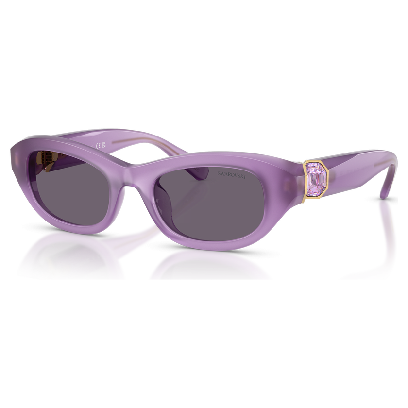 swarovski sunglasses  pillow shape  purple