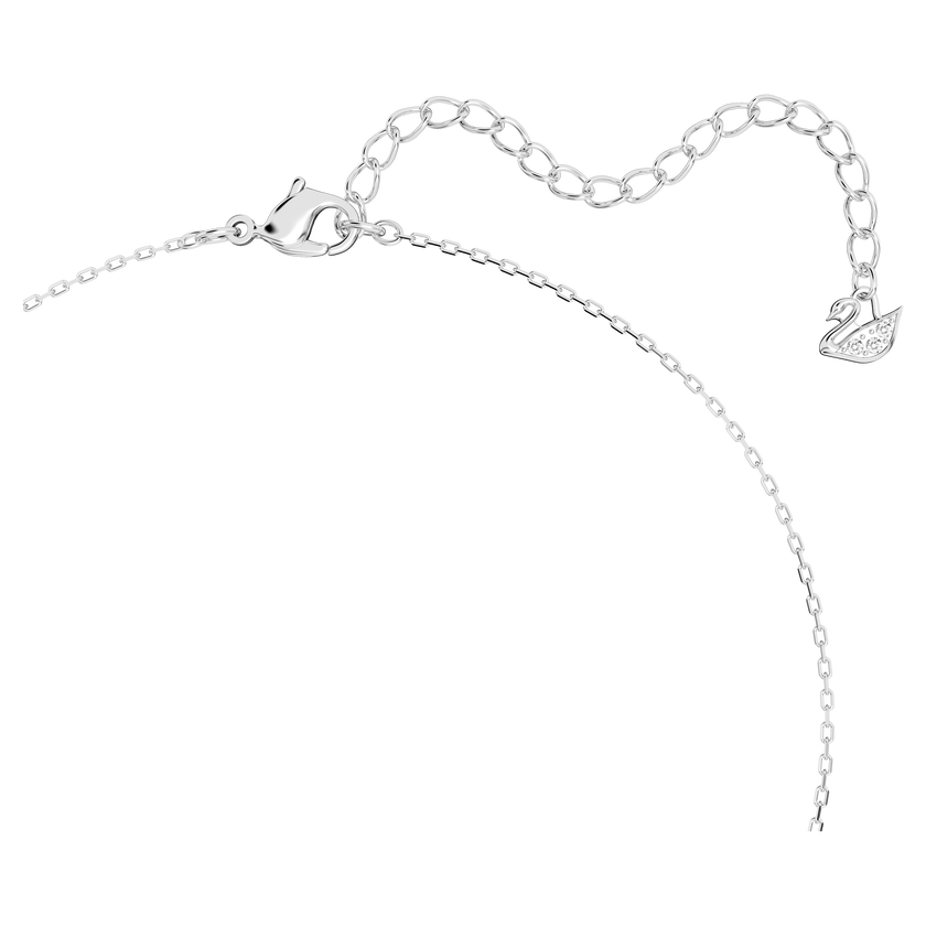 swarovski mesmera pendant  mixed cuts  cluster  white  rhodium plated